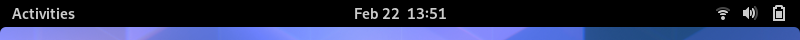 GNOME Shell top bar